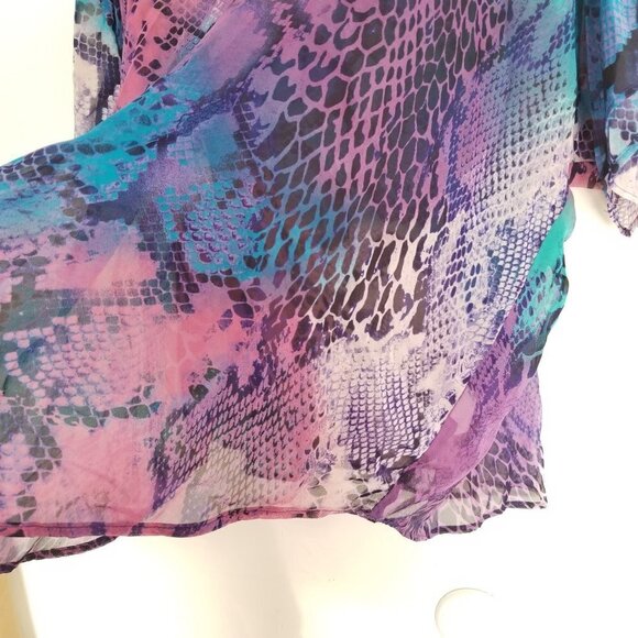 Show Me Your MuMu Shook Tunic Party Snake Top Sz S - Picture 6 of 9